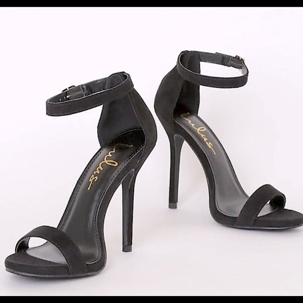 Lulu single strap stiletto heals